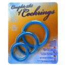 Set of Cockrings blue 35-40-50mm