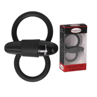 Vibrationsring MALESATION Squeeze Cock & Ball Ring (mit Vibration)