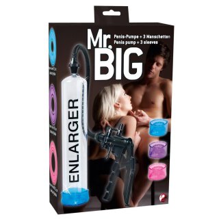 Penispumpe Mr. Big + 3 Manschetten