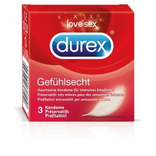 Durex Gefühlsecht Classic 3 Kondome