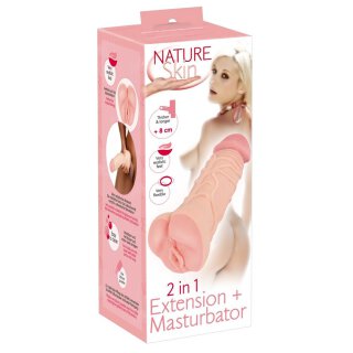 Nature Skin 2 in1 Extension & Masturbator Sleeve
