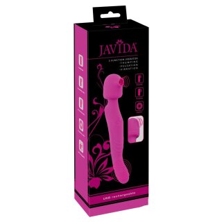 Javida 3 Function Vibrator, Massager, Pulsator und Saugvibrator